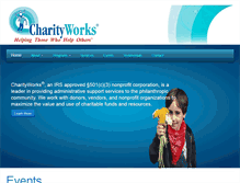 Tablet Screenshot of charityworks.org